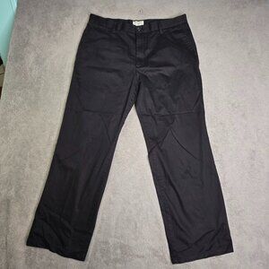 Dockers Straight Fit Pants Men's 36 x 29 Black Slacks Business Office Dress